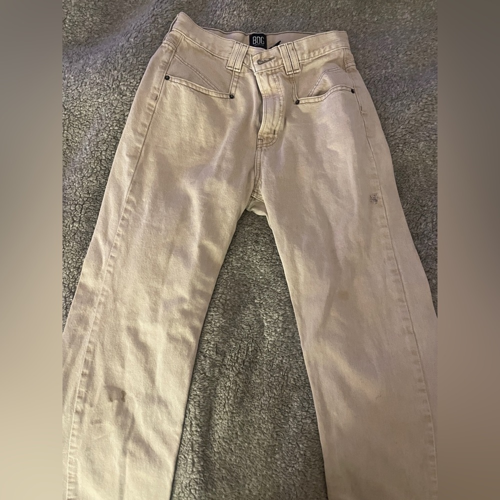 urban outfitters vintage cream jeans